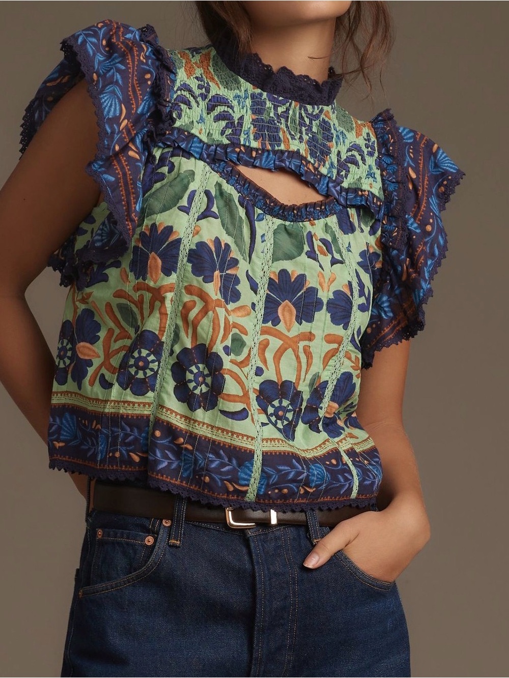FARM Rio Sleeveless Ruffle Blouse - Picture 5 of 5